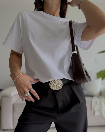 Remera Basic Blanca P1815