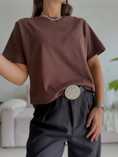 Remera Basic Chocolate P1809