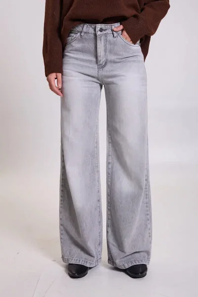 Wide leg gris nevado