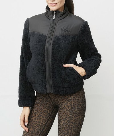 Campera de polar negra