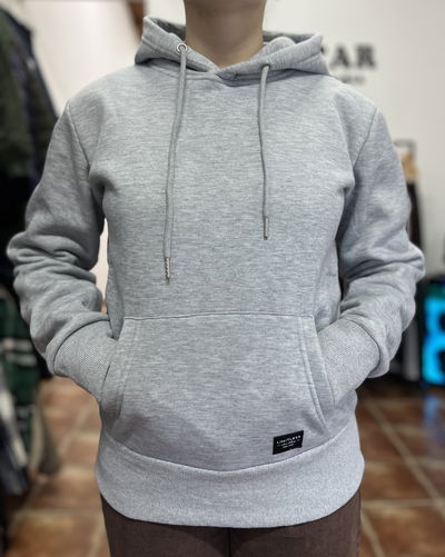 Buzo canguro gris
