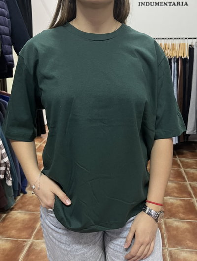 Remera boxy verde