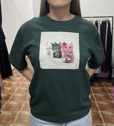 Remera boxy estampada
