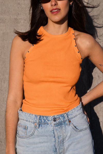 Musculosa morley naranja