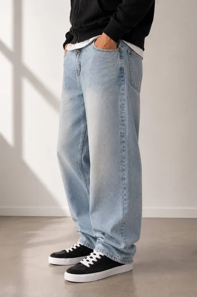 Jean baggy celeste