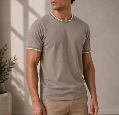 Remera Piqué chocolate