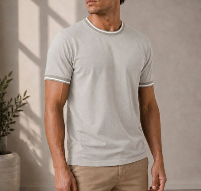 Remera Piqué gris claro