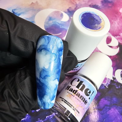 Tinta al alcohol - Azul Metalizado - 6ml