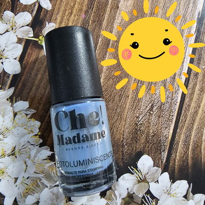 Esmalte de Stamping Fotoluminiscente Azul