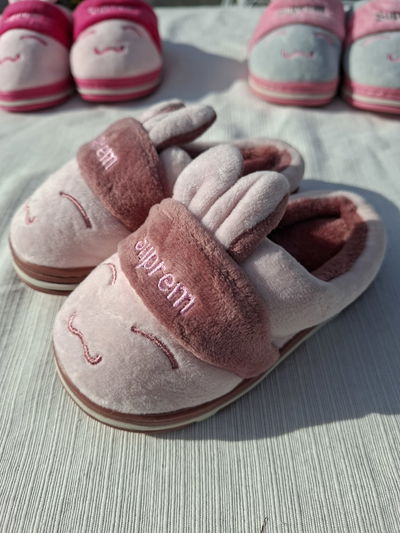 Pantuflas rosa viejo
