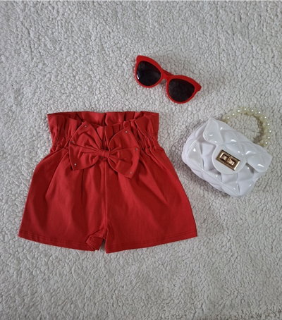 Short bengalina con detalle de strass