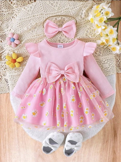 Vestido Margaritas 12-18 meses