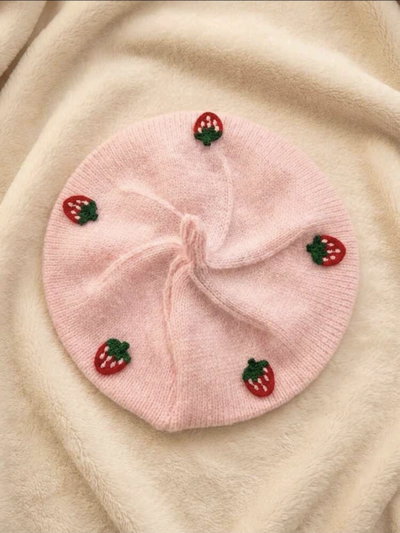 Boina Frutillas Rosa