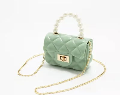 Cartera Perlas Verde