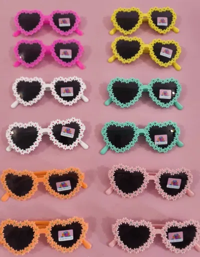 Lentes corazón margarita