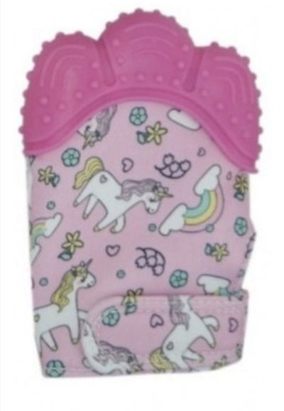 Guante mordillo unicornio