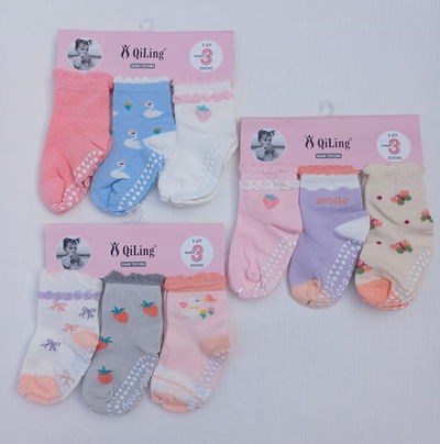 Pack 3 medias antideslizantes 1 a 2 años