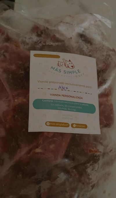 Barf gato personalizada x kilo