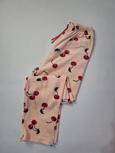 Pantalón plush - Cerezas.