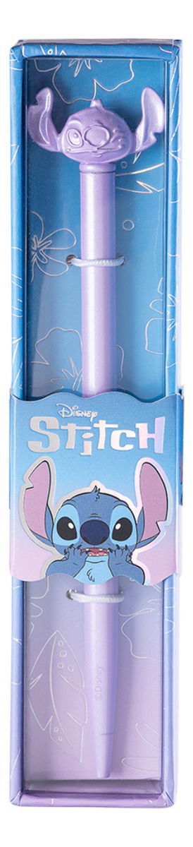 Boligrafo Lapicera Stitch Mooving Exterior Lila C/ Glitter Lila