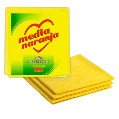 PAÑO AMARILLO MEDIA NARANJA 