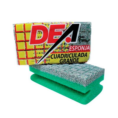 DEA - FIBRA ESPONJA CUADRICULADA PLATEADA
