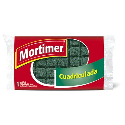 ESPONJA MORTIMER CUADRICULADA