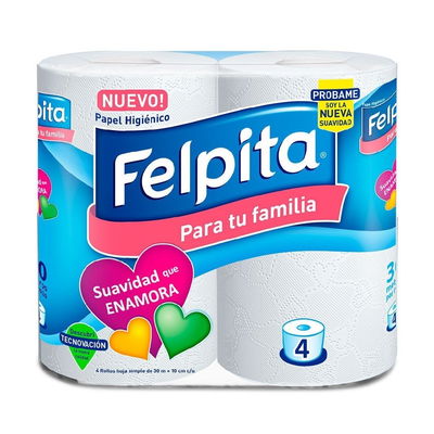 PAPEL HIGIENICO FELPITA  4 X 30 M