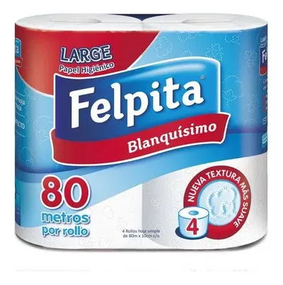 PAPEL HIGIENICO FELPITA  4 X 80 M