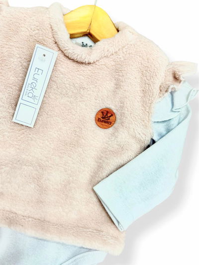 CHALECO PIEL ROSA 