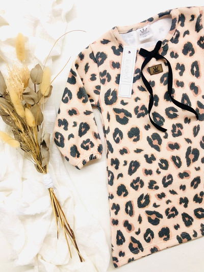 VESTIDO ANIMAL PRINT ROSA