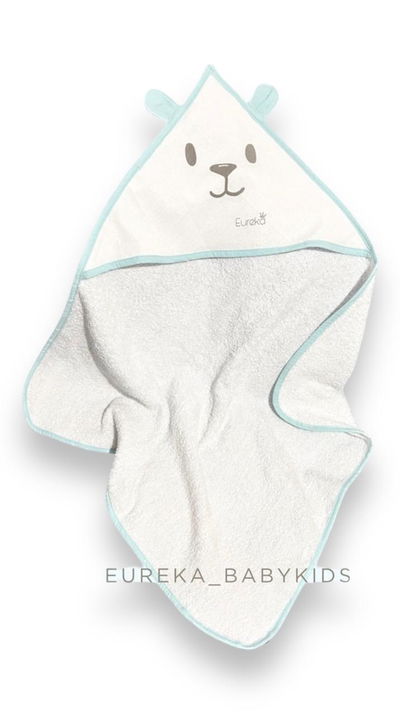 TOALLON CAPUCHA OSO CELESTE