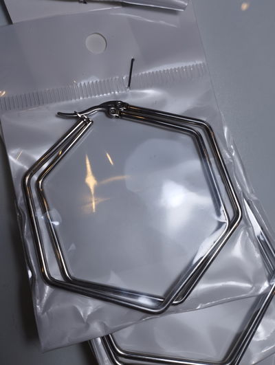 Aros acero quirúrgico hexagonal 