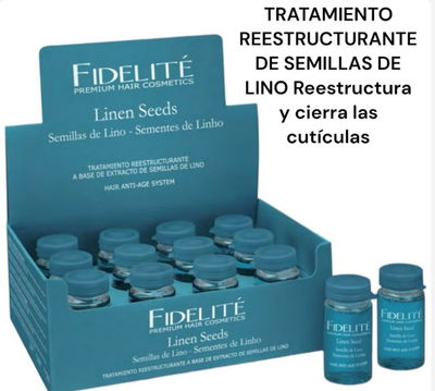 Ampolla restructura dora semilla de lino
