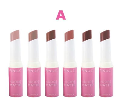 Pink 21 labial adore matte lipsticks