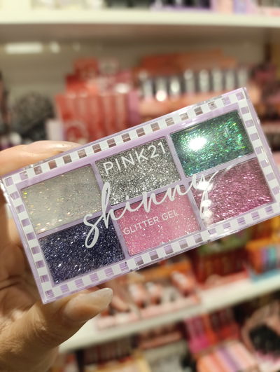 Sombra glitter pink 21 shinny