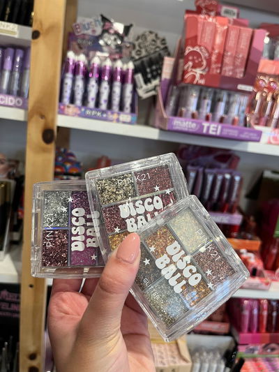 Sombra glitter pink 21 disco ball
