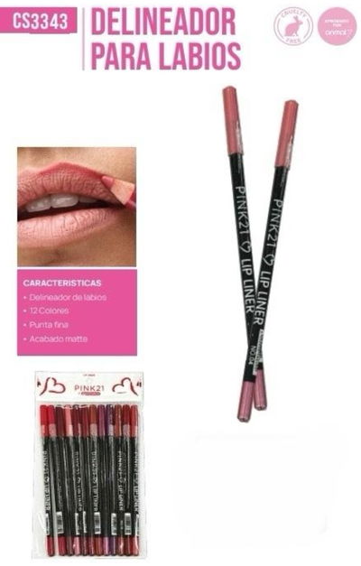 Delineador para labios pink 21 