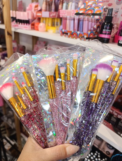 Set x5 brochas glitter 