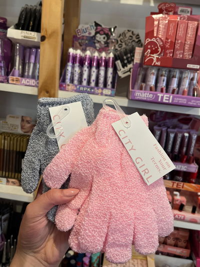 Par de Guante exfoliante city girls 