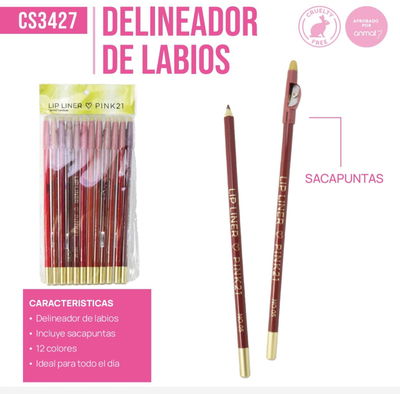 Delineador de labios pink 21
