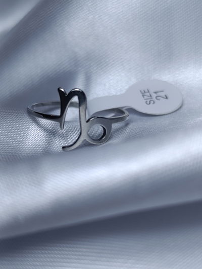 Anillo acero quirúrgico horóscopo capricornio 