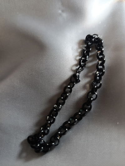 Pulsera acero quirúrgico negra