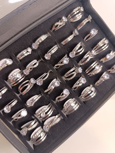 Anillo doble lazo c/cristal