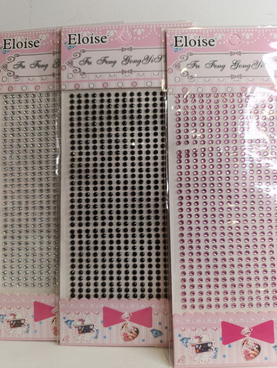 Blíster piedra brillo gema autoadhesivo rostro 