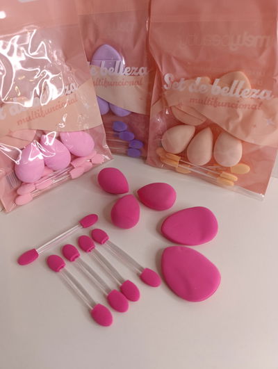 Set esponja para maquillaje+ aplicador mely