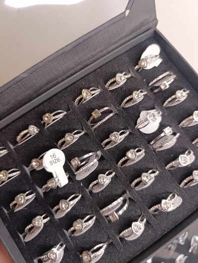 Anillo doble lazo corazon con cristal 