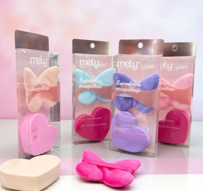 Set de esponja mariposa x2