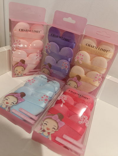 Set x 3 esponja corazón 