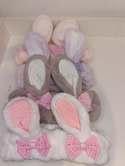 Vincha skin conejo c/ moño